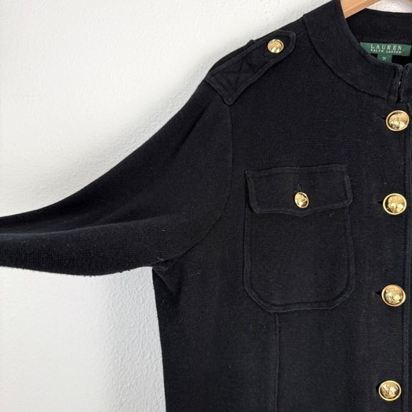 Lauren Ralph Lauren Military Inspired Knitwear Sweater Cardigan Jacket 1X - Picture 7 of 7
